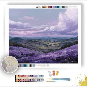 TWILIGHT LAVENDER HILLS - Paint by Numbers Full Kit