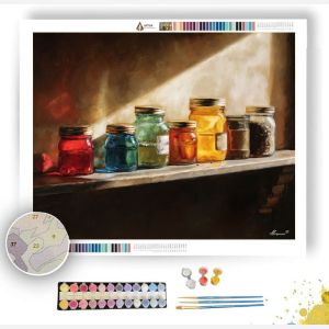 SPICE JAR ROW - Paint by Numbers Full Kit