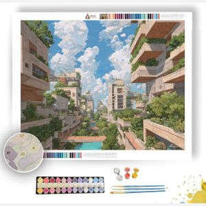 GARDEN SKY DISTRICT - Paint by Numbers Full Kit
