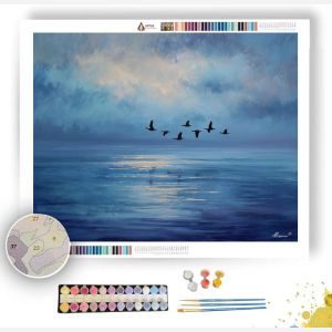 BIRDS OVER WATER - Paint by Numbers Full Kit