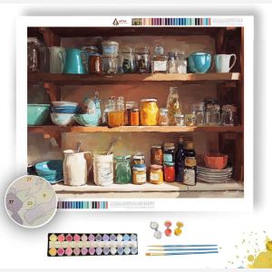 OPEN SHELF KITCHEN - Paint by Numbers Full Kit