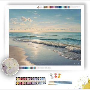 QUIET BEACH MORNING - Paint by Numbers Full Kit