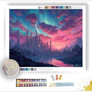 SUNSET AURORA CAPITAL - Paint by Numbers Full Kit