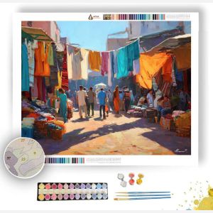 MOROCCAN MARKET MORNING - Paint by Numbers Full Kit