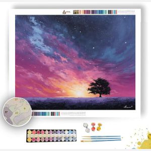 HORIZON TREE DOT - Paint by Numbers Full Kit