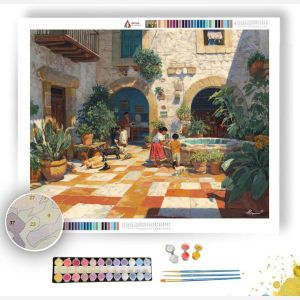 MEXICAN COURTYARD LIFE - Paint by Numbers Full Kit