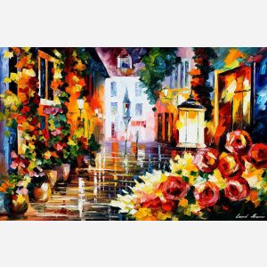 LOVELY STREET OF FLOWERS