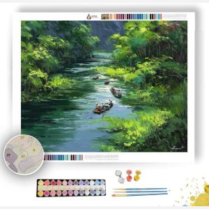 VIETNAMESE RIVER LIFE - Paint by Numbers Full Kit