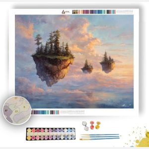 FLOATING ISLES DUSK - Paint by Numbers Full Kit