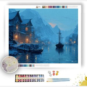 FROSTLIGHT HARBOR - Paint by Numbers Full Kit