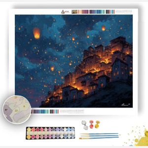 LANTERN HILL SETTLEMENT - Paint by Numbers Full Kit