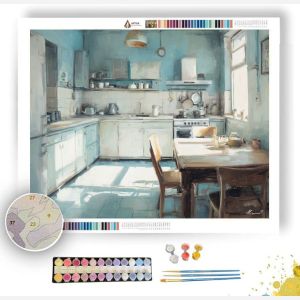QUIET KITCHEN MIDDAY - Paint by Numbers Full Kit