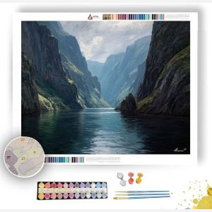 NORWEGIAN FJORD VIEW - Paint by Numbers Full Kit