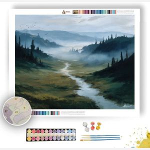 MIST LINE VALLEY - Paint by Numbers Full Kit