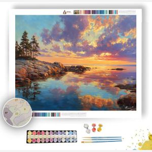 FINNISH COAST DAWN - Paint by Numbers Full Kit