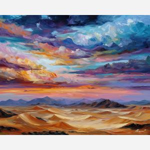 egypt desert dunes,sand landscape,oil painting,afremov style