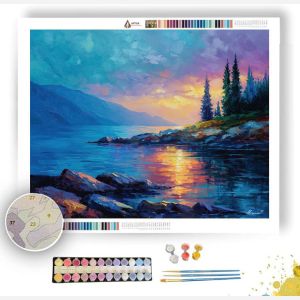 NORWEGIAN COAST DAWN - Paint by Numbers Full Kit