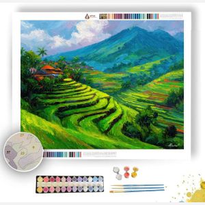 BALI RICE TERRACES - Paint by Numbers Full Kit
