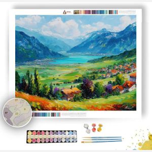 INTERLAKEN GREEN VALLEY - Paint by Numbers Full Kit