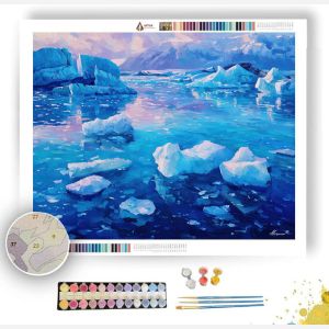 GLACIER LAGOON ICE - Paint by Numbers Full Kit
