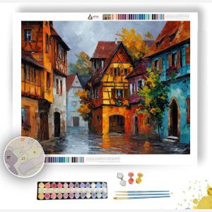 ALSACE VILLAGE HOUSES - Paint by Numbers Full Kit