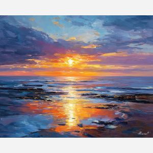 midnight sun,finland summer,oil painting,afremov style