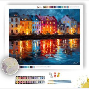 REYKJAVIK HARBOR EVENING - Paint by Numbers Full Kit