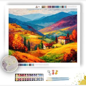 TURKISH AUTUMN HILLS - Paint by Numbers Full Kit