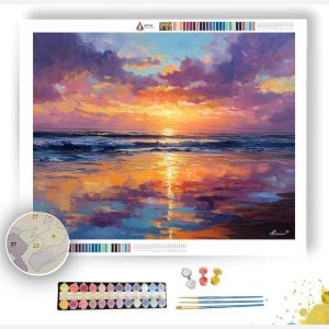 PORTUGUESE COAST SUNSET - Paint by Numbers Full Kit