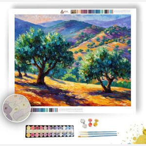 PROVENCE OLIVE GROVES - Paint by Numbers Full Kit