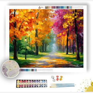 FRENCH AUTUMN PATH - Paint by Numbers Full Kit