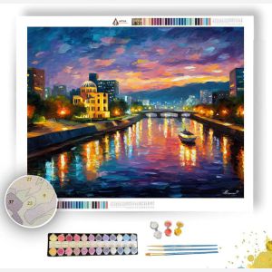 HIROSHIMA RIVER LIGHT - Paint by Numbers Full Kit