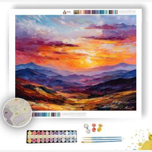 ANDES SUNSET RIDGE - Paint by Numbers Full Kit