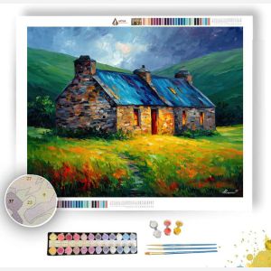 IRISH STONE COTTAGE - Paint by Numbers Full Kit