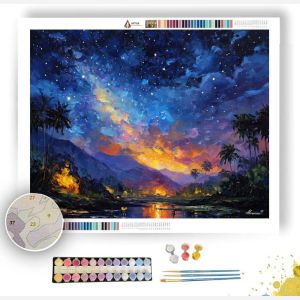 INDONESIAN NIGHT SKY - Paint by Numbers Full Kit