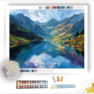 AUSTRIAN LAKE REFLECTION - Paint by Numbers Full Kit