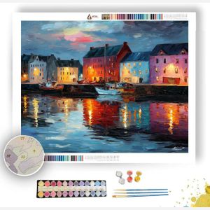 GALWAY HARBOR EVENING - Paint by Numbers Full Kit
