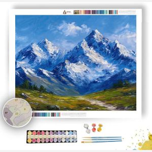 SOUTHERN ALPS PEAKS - Paint by Numbers Full Kit