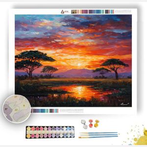 SOUTH AFRICAN SUNSET - Paint by Numbers Full Kit