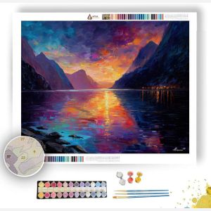 FIORDLAND TWILIGHT - Paint by Numbers Full Kit