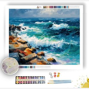 BASQUE COAST WAVES - Paint by Numbers Full Kit