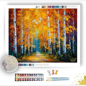 AUTUMN BIRCH FOREST - Paint by Numbers Full Kit