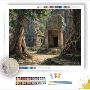 ANGKOR TEMPLE ROOTS - Paint by Numbers Full Kit