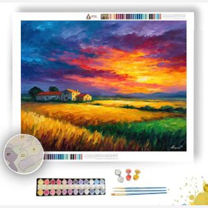 PORTUGUESE SUNSET FIELDS - Paint by Numbers Full Kit