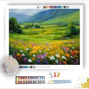 IRISH SPRING MEADOW - Paint by Numbers Full Kit