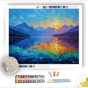 TURKISH LAKE REFLECTION - Paint by Numbers Full Kit
