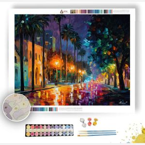 SAN JOSE EVENING STREET - Paint by Numbers Full Kit