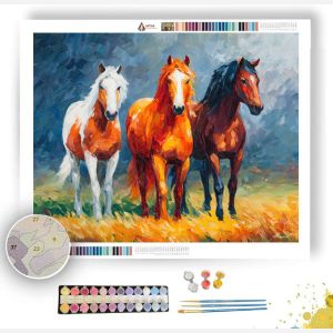 ICELANDIC HORSES - Paint by Numbers Full Kit