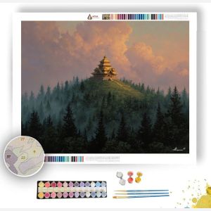 GOLDEN PAGODA HILL - Paint by Numbers Full Kit