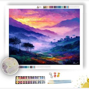 JAPANESE MORNING FOG - Paint by Numbers Full Kit
